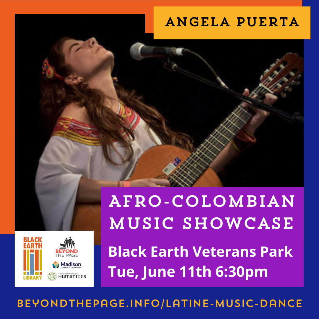 Afro-Colombian Music Showcase. Black Earth Veterans Park. Tuesday, June 11, 6:30pm.