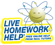 Live Homework Help smiley logo - Free Online Help from Real Tutors