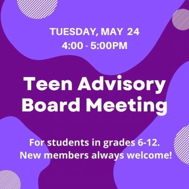 TAB Meeting May 24 from 4 to 5 pm