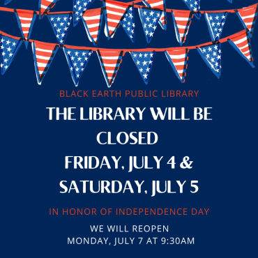 Closed July 4 and July 5 for Independence Day.